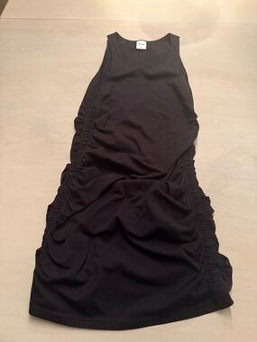 TNA Black Ruched Tank Dress